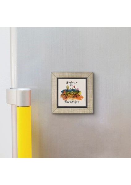 Kapadokya Baskılı Mdf MAGNETKRT-118BUZDOLABI Süsü modelleri