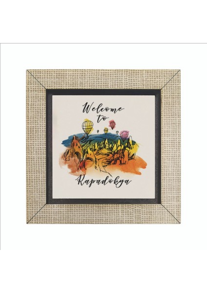 Kapadokya Baskılı Mdf MAGNETKRT-118BUZDOLABI Süsü fırsatları