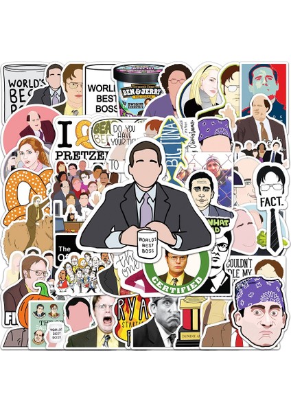 G-50 Adet Tarzı Pcs Tv Show The Office Çıkartmaları Dıy Kaykay Buzdolabı Gitar Seyahat Snowboard Motosiklet Bagajı Klasik Oyuncak Çıkartmalar (Yurt Dışından)