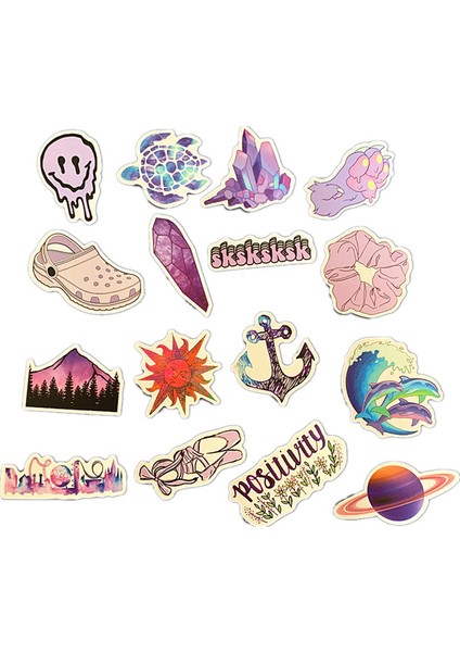 Artoon Mor Ins Tarzı Vsco Kız Çıkartmalar Dizüstü Moto Kaykay Bagaj Buzdolabı Dizüstü Dizüstü Bilgisayar Oyuncak Sticker F5 (Yurt Dışından) fiyatları