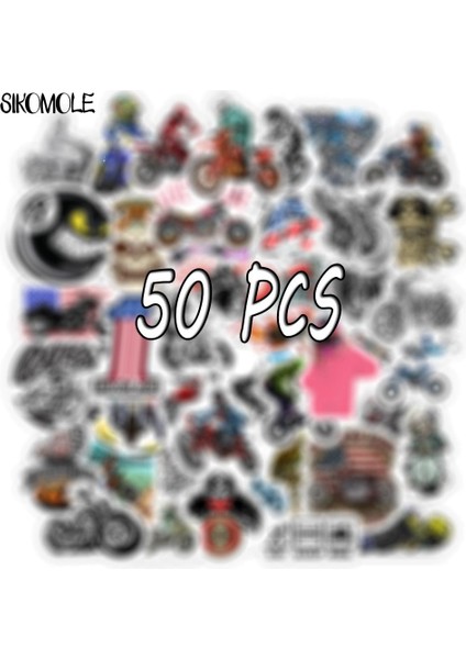 50 ADET-YT29 Tarzı Adet Karikatür Motosiklet Motokros Çıkartmaları Bavul Kaykay Dizüstü Bagaj Telefonu Araba Styling Çıkartması Graffiti Sticker F5 (Yurt Dışından)