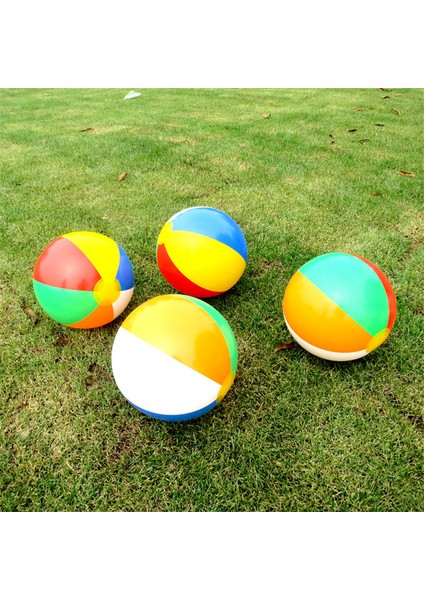Rastgele Renk Stili 30CM Plaj Oyuncakları Top Şişme Yaz Topu Yüzme Havuzu Oyun Su Oyunları Balonlar Çim Oyun Balonları Çocuk Erkek Kız Oyuncakları (Yurt Dışından)