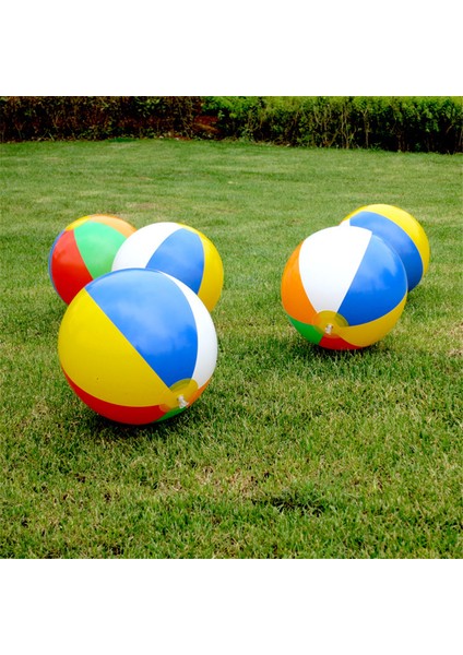 Rastgele Renk Stili 30CM Plaj Oyuncakları Top Şişme Yaz Topu Yüzme Havuzu Oyun Su Oyunları Balonlar Çim Oyun Balonları Çocuk Erkek Kız Oyuncakları (Yurt Dışından) fırsatları