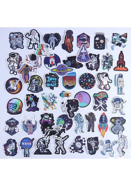 Dış Uzay Pvc Su Geçirmez Yaratıcı Çıkartmalar Kaykay Bavul Gitar Çocuk Graffiti Sticker Çocuk Oyuncak Çıkartması (Yurt Dışından)