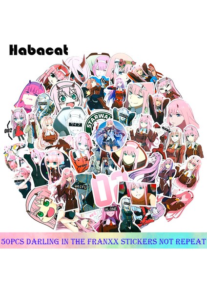 10 Adetbir Rastgele Stil Pcsset Anime Darlıng Franxx Içinde Çıkartmalar Motosiklet Bagaj Dizüstü Buzdolabı Kaykay Bisiklet Gitar Sticker (Yurt Dışından)