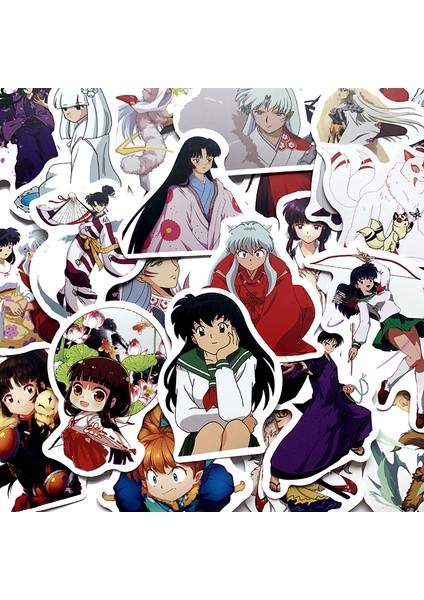 Pengfu Shop Td Zw Japonya Anime Inuyasha Karikatür Çıkartmalar Su Geçirmez Çıkartması Dizüstü Motosiklet Bagaj Snowboard Buzdolabı Araba Sticker (Yurt Dışından)