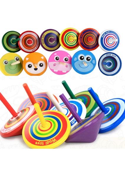 10 Adet Rastgele Renk Stili Çocuklar Mini Renkli Karikatür Çam Kozalakları Ahşap Gyro Oyuncaklar Çocuk Yetişkin Rölyef Stres Desktog En Eğitici Oyun (Yurt Dışından) fiyatları