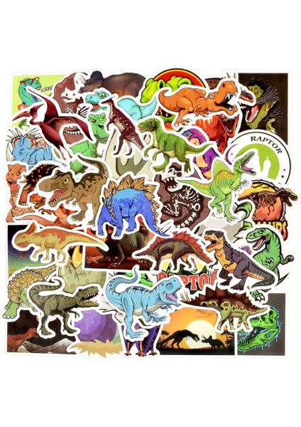 Dinozor Hayvan Çıkartmalar Erkek Oyuncaklar Jurassic Anime Serin Komik Su Geçirmez Sticker Dıy Bardak Kaykay Araba Laptop Sticker (Yurt Dışından) fiyatları