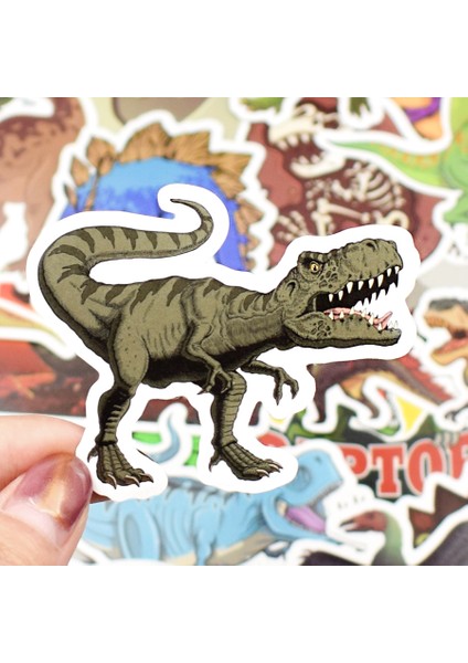 Dinozor Hayvan Çıkartmalar Erkek Oyuncaklar Jurassic Anime Serin Komik Su Geçirmez Sticker Dıy Bardak Kaykay Araba Laptop Sticker (Yurt Dışından) fırsatları