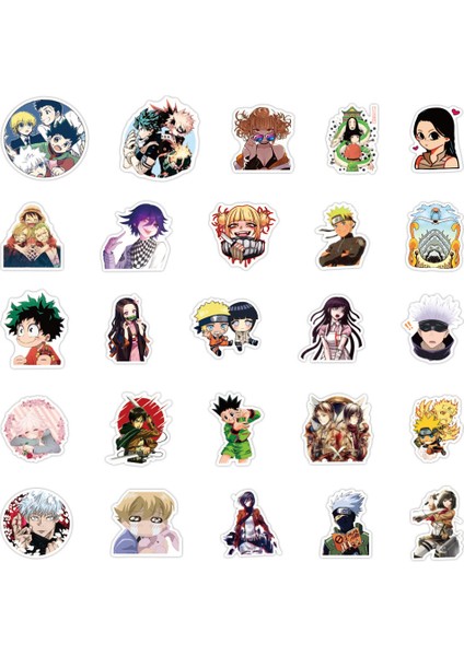 50 Adet Karışık D Stili Karışık Anime Çıkartmalar Jujutsu Kaisen Titan Demon Slayer Sticker Laptop Bavul Buzdolabı Graffiti Çıkartmaları Oyuncaklar Için Saldırı (Yurt Dışından) fırsatları