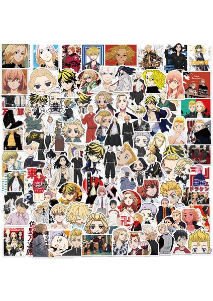100 Parça SET-A0008 Stili Adet Lot Japonya Anime Koleksiyonu Vinil Çıkartmalar Grafiti Dizüstü Bagaj Gitar Telefon Karikatür Su Geçirmez Çıkartmaları Çocuk Oyuncakları (Yurt Dışından)