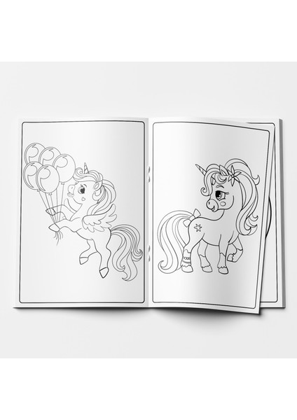 Ilk Boyama Kitabım 2'li Set - Meyveler / Unicorn