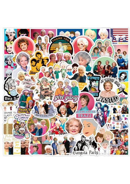 A-50 Adet Tarzı Adet Kalmak Altın Kız Anime Çıkartmalar Grafiti Su Geçirmez Dıy Snowboard Kask Dizüstü Kayak Şekillendirici Vinil Karikatür Kız Sticker (Yurt Dışından) fiyatları