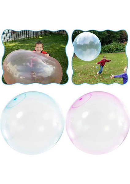 35CM-BULE Tarzı cm Boyutu Çocuk Açık Yumuşak Hava Su Dolu Wubble Kabarcık Topu Şişirme Balon Oyuncak Eğlenceli Parti Oyunu Harika Hediyeler (Yurt Dışından)