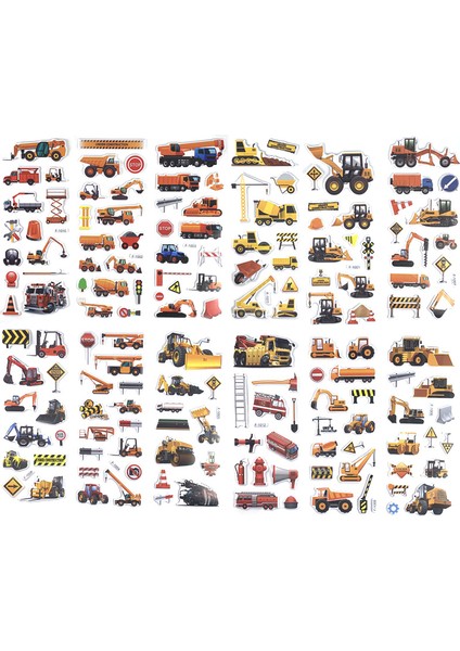 Araç 2 Tarzı 12 Sheetsset Sevimli Hayvan Mini 3D Sticker Çocuklar Için Erkek Kız Dıy Oyuncak Scrapbooking Puffy Pvc Çıkartmalar Çocuk Hediyesi (Yurt Dışından)