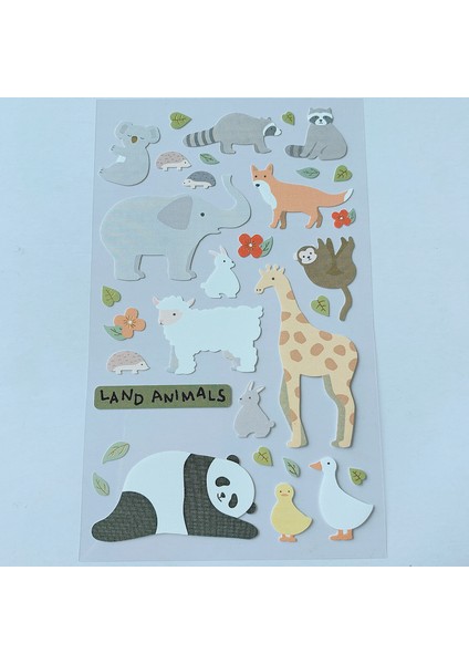 Pengfu Shop Gök Mavisi Tarzı Yapışkanlı Sevimli Kawaii Köpekler Kediler Çiçekler Ev Hayatı Çiftlik Peel Off Sticker Günlüğü Scrapbooking Telefon Için Mac Dizüstü Bilgisayar Dekorasyon (Yurt Dışından)