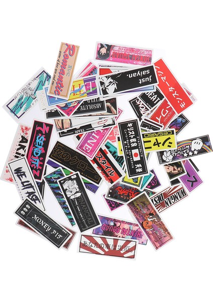 B Tarzı Yarış Tarzı Jdm Sticker Bavul Kaykay Dizüstü Buzdolabı Telefon Araba Styling Sticker (Yurt Dışından) modelleri