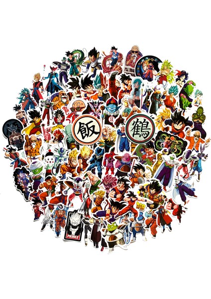 100 Adet Tarzı Dragon Ball Süper Anime Karikatür Saiyan Goku Sticker Kaykay Gitar Bavul Motosiklet Graffiti Kendi Başına Yap Çıkartma (Yurt Dışından)