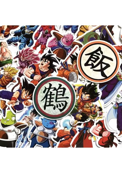100 Adet Tarzı Dragon Ball Süper Anime Karikatür Saiyan Goku Sticker Kaykay Gitar Bavul Motosiklet Graffiti Kendi Başına Yap Çıkartma (Yurt Dışından) modelleri