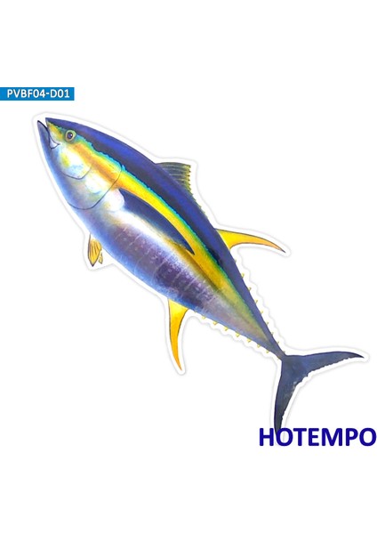 PVBF05-E01 Stili 20CM 7. Büyük Boy Deniz Balığı Tarzı Ton Balığı Levrek Su Geçirmez Açık Sticker Fishman Laptop Için Bagaj Tekne Araba Çıkartmaları (Yurt Dışından) indirimleri