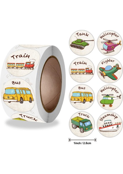K-37-25 Stili Yeni Kamyon Çıkartmaları Çocuklar Oyuncak Scrapbooking Ödül Etiket Inşaat Arabası Doğum Günü Partisi Dekoru Öğrenci Çocukları Için Hediye (Yurt Dışından)