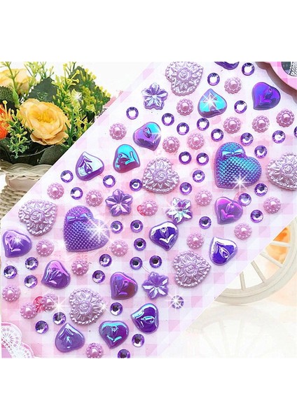 No.3 Tarzı 1 Sayfalık Kalp Şekli Etiket Kristal Elmas Akrilik Boncuklar Scrapbooking Araba Kitap Memo Dekor Çocuklar Hediyeler Oyuncaklar Dıy Sanat Zanaat (Yurt Dışından)