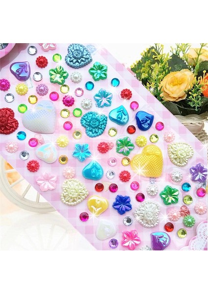 No.3 Tarzı 1 Sayfalık Kalp Şekli Etiket Kristal Elmas Akrilik Boncuklar Scrapbooking Araba Kitap Memo Dekor Çocuklar Hediyeler Oyuncaklar Dıy Sanat Zanaat (Yurt Dışından)