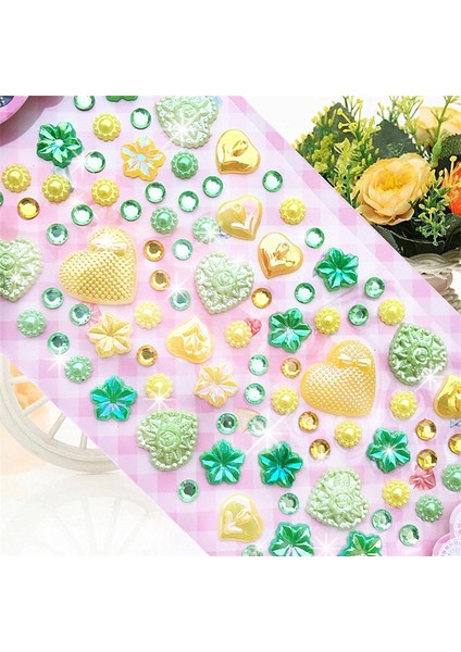No.3 Tarzı 1 Sayfalık Kalp Şekli Etiket Kristal Elmas Akrilik Boncuklar Scrapbooking Araba Kitap Memo Dekor Çocuklar Hediyeler Oyuncaklar Dıy Sanat Zanaat (Yurt Dışından)