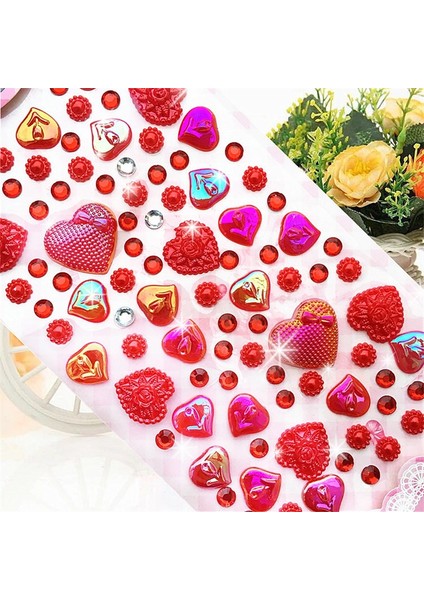 No.3 Tarzı 1 Sayfalık Kalp Şekli Etiket Kristal Elmas Akrilik Boncuklar Scrapbooking Araba Kitap Memo Dekor Çocuklar Hediyeler Oyuncaklar Dıy Sanat Zanaat (Yurt Dışından)