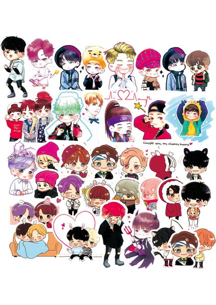 50 Adet Tarzı 10 Stil Kpop Joy Btsstickers Çekme Çubuğu Kutuları Pegatinas Motosikletler Graffiti Sticker Birçok Stil Karikatür Pvc Naklejki Su Geçirmez (Yurt Dışından) fiyatları
