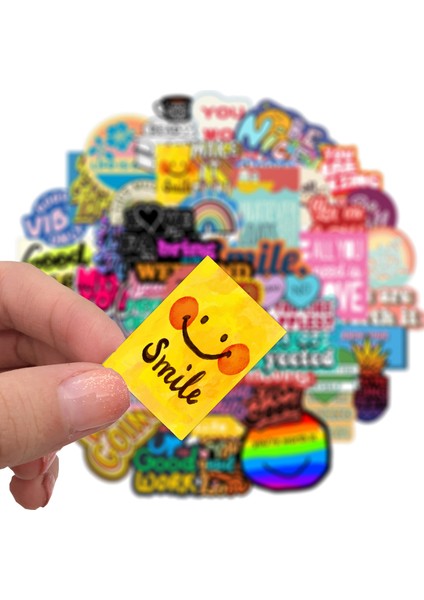 50 Adet Bir Stil Adet Motivasyonel Alıntılar Çıkartmalar Dizüstü Bavul Grafiti Kaykay Telefon Ilham Verici Ifadeler Sticker Ingilizce Çıkartması (Yurt Dışından) modelleri