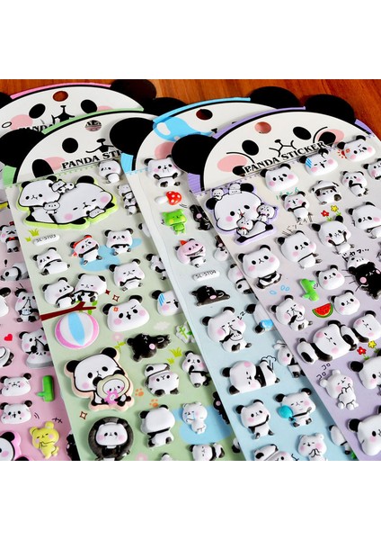 Bir SL-ST01 Stili 1 Sayfalık Sevimli Panda 3D Köpük Kendi Başına Yap Çıkartma Sopa Etiket Dizüstü Albümü Günlüğü Dekor Çocuklar Çocuk Dıy Oyuncak Hediyeler Çıkartmalar (Yurt Dışından)