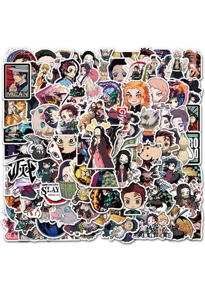 Pengfu Shop 100 Parça SET-A0008 Stili Lot Mix Japonya Anime Koleksiyonu Vinil Sticker Grafiti Dizüstü Bagaj Kaykay Gitar Telefon Su Geçirmez Çıkartmaları Çocuk Oyuncakları (Yurt Dışından)