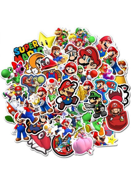 100 Adet Mario Bros Tarzı Adet Mario Bros Çıkartmalar Çizgi Film Oyunu Anime Dizüstü Gitar Kask Pvc Klasik Oyuncak Su Geçirmez Çıkartmaları Çocuk Yılbaşı Hediyeleri (Yurt Dışından) fiyatları