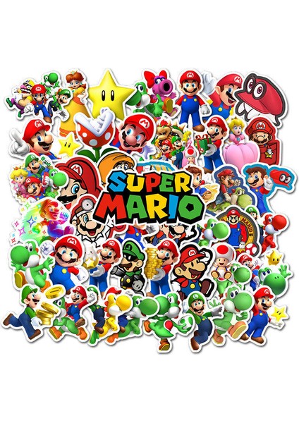 100 Adet Mario Bros Tarzı Adet Mario Bros Çıkartmalar Çizgi Film Oyunu Anime Dizüstü Gitar Kask Pvc Klasik Oyuncak Su Geçirmez Çıkartmaları Çocuk Yılbaşı Hediyeleri (Yurt Dışından) modelleri