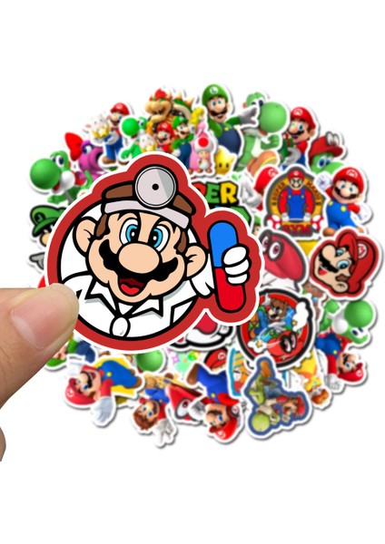 100 Adet Mario Bros Tarzı Adet Mario Bros Çıkartmalar Çizgi Film Oyunu Anime Dizüstü Gitar Kask Pvc Klasik Oyuncak Su Geçirmez Çıkartmaları Çocuk Yılbaşı Hediyeleri (Yurt Dışından) fırsatları