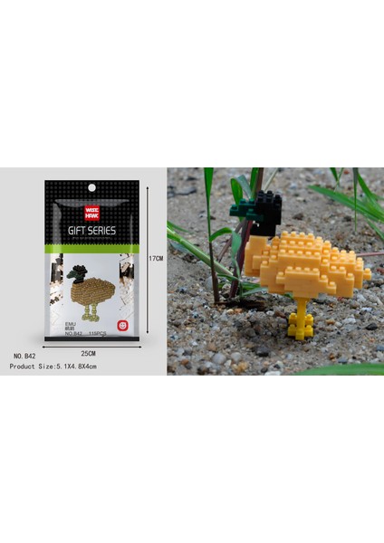 B42 Stili Çocuklar Oyuncak Mini Yapı Taşları Mikro Tuğlalar Kartal Geyik Köpek Kedi Kuş Hayvanlar 3D Model Çanta Hediyeler Çocuklar Için Eğitici Oyuncaklar (Yurt Dışından)