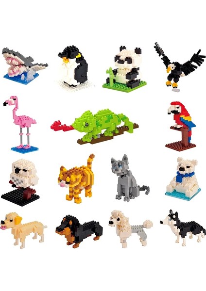 B42 Stili Çocuklar Oyuncak Mini Yapı Taşları Mikro Tuğlalar Kartal Geyik Köpek Kedi Kuş Hayvanlar 3D Model Çanta Hediyeler Çocuklar Için Eğitici Oyuncaklar (Yurt Dışından) fiyatları