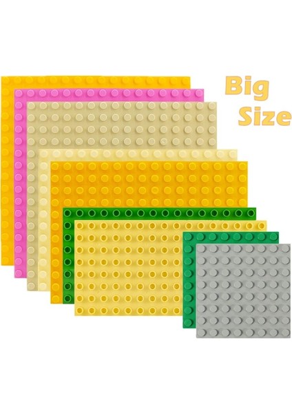 8x8 Iki Taraflı 04 Stili 5 Boyutlu Büyük Yapı Plastik Blokları Taban Plakaları Montaj Figürleri Uyumlu Büyük Tuğlalar Klasik Taban Plakaları Çocuk Çocuk Oyuncakları (Yurt Dışından) fiyatları