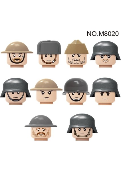 M8020 Stili Mini Figür Yapı Taşı Tuğla Oyuncaklar Çizgi Film Anime Karakteri Asker Polis Doktorları Mühendis Figürü Dıy Eğitici Hediyeler (Yurt Dışından)