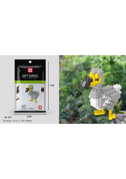 B34 Stili Çocuklar Oyuncak Mini Yapı Taşları Mikro Tuğlalar Kartal Geyik Köpek Kedi Kuş Hayvanlar 3D Model Çanta Hediyeler Çocuklar Için Eğitici Oyuncaklar (Yurt Dışından)