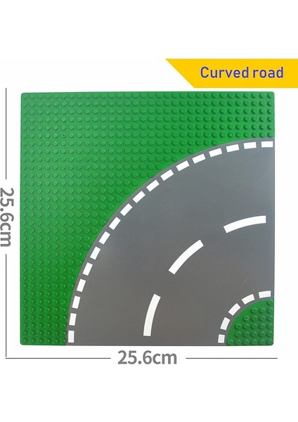Kavisli 1 Adet Stil Şehir Figürleri Klasik Taban Plakaları 32*32 32*16 Nokta Montaj Tuğla Taban Plakası Sokak Yol Plakası Yaratıcı Yapı Taşları (Yurt Dışından)