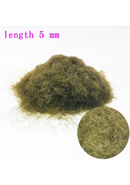 Mp-8b Uzunluk 5 mm Stili 30GBAG Ağaç Tozu Tatic Çim Akın Yeşillik 24 Çeşit Renk Dıy El Yapımı Sahne Modeli Kar Taneleri Malzeme (Yurt Dışından)