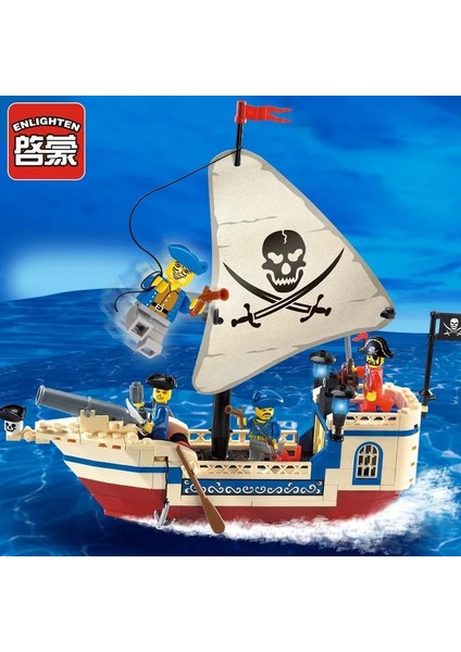 NO.304 Stili Black Pearl Mrates S Karayip Modeli Figürlü Yapı Taşları Doğum Günü Hediyeleri Çocuk Oyuncakları (Yurt Dışından)