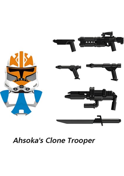 D-X1628 Stili 501ST Clone Trooper Yapı Taşları Republic Commando Force 99 Hunter Crosshair Wrecker Echo Cody Rex Star Brick Figure Wars Oyuncak (Yurt Dışından)