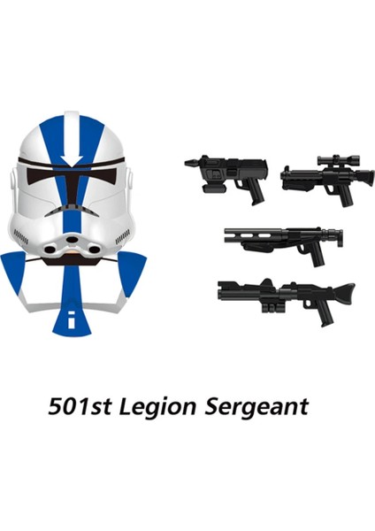 D-X1628 Stili 501ST Clone Trooper Yapı Taşları Republic Commando Force 99 Hunter Crosshair Wrecker Echo Cody Rex Star Brick Figure Wars Oyuncak (Yurt Dışından)