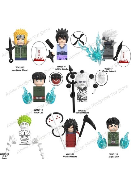 WM2085 Stili Wwww Naruto Buliding Blokları Tuğla Mini Aksiyon Figürleri Çocuklar Eğitici Montaj Oyuncaklar Doğum Günü Hediyeleri (Yurt Dışından) fiyatları