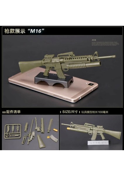 Ale M16A4 Birleştirin Oyuncak Tabanca Modeli Bulmacalar Yapı Tuğlaları Koleksiyonları Askeri Tüfek Sahne Sandpan Oyunu 4d (Yurt Dışından)