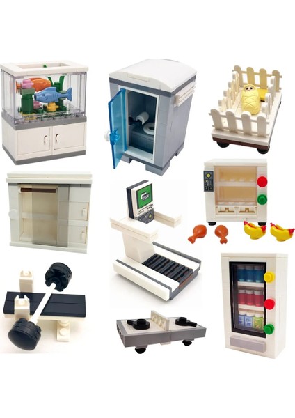 2 El Arabası Stili Moc Arkadaşlar Evi Yapı Taşları Şekil Aksesuarları Uyumlu Şehir Mobilya Tuğla Tuvalet Tv Yapıcı Oyuncaklar Kız Erkek Için (Yurt Dışından) indirimleri