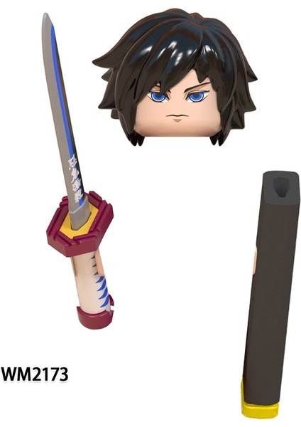 WM2173 Stili Anime Serisi Demon Slayer Aksiyon Figürleri Mini Tuğlalar Kamado Tanjirou Nezuko Rengoku Kyoujurou Kochou Yapı Taşları Çocuk Oyuncakları (Yurt Dışından)